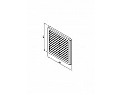 Mřížka-krytka 300x300 síťovina BÍLÁ
