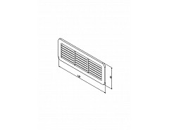 Mřížka-krytka 150x60 bílá/2ks
