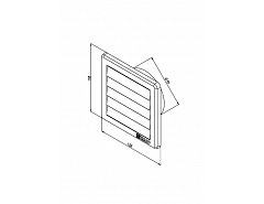 Mřížka gravitační 150x150 bílá G 100