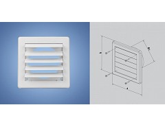 Mřížka gravitační 175x175 bílá G 125