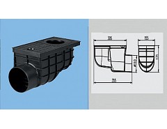 Lapač střešních vod LSVU DN 125/110C