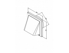 Větrací mřížka gravitační - klapka 150x150 GK/100 bílá  "AKČNÍ CENA BEZ SLEVY"