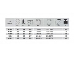 Kolečko transportní modré 100 pevné/130kg