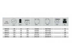 Kolečko 80 pevné/50kg  FR 80