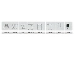 Kolečko zátěžové 150mm pevné 420 kg