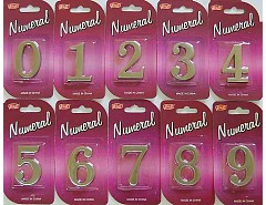 Číslice "8" na dveře NZ 45mm Ni-broušený "AKČNÍ CENA BEZ SLEVY"