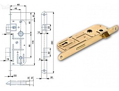Zámek dozický 02-03 BZn P-L 90/60