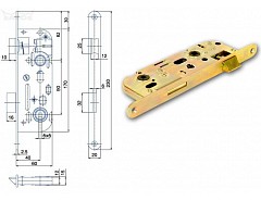 Zámek WC 01-16 BZn P-L 90/60