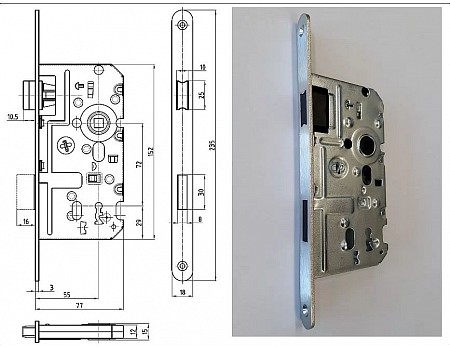 Zámek K340  magnet Bzn OK
