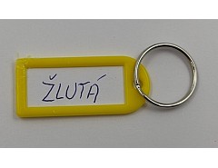 Visačka kl.MALÁ-kr.žlutá svetlá 1D 50ks