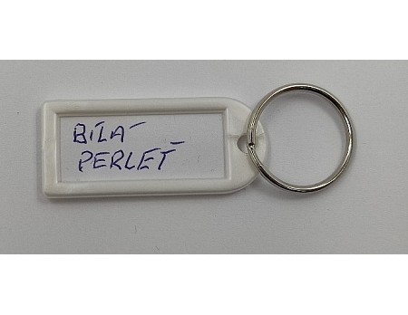 Visačka kl.MALÁ-kr. bílá perleť 1D 50ks