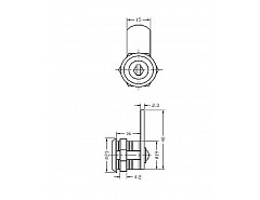 Armstrong zámek Cr 505-16 (1370), (048103)