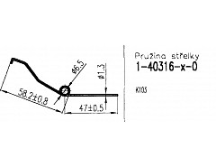 Pružina zámku 40316-00