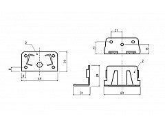 Postelové kování zinek sada 2ks 23.0605.002.05