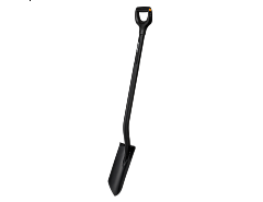 1066709 Rýč Ergonomic PRO drenážní, černý