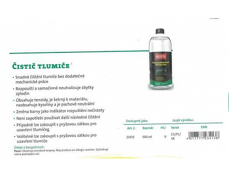 Čistič tlumiče 23413 Cleaner for silencers, 500 ml, BALLISTOL(23381)