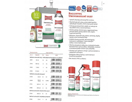 Univerzální olej 50 ml, BALLISTOL 21011