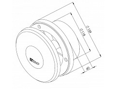 Talířový ventil s regulací 125