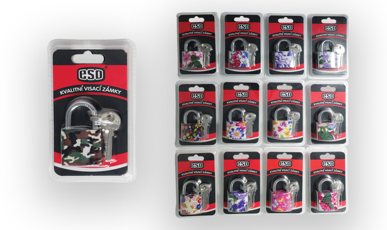 Visací zámky s potiskem 32 mm